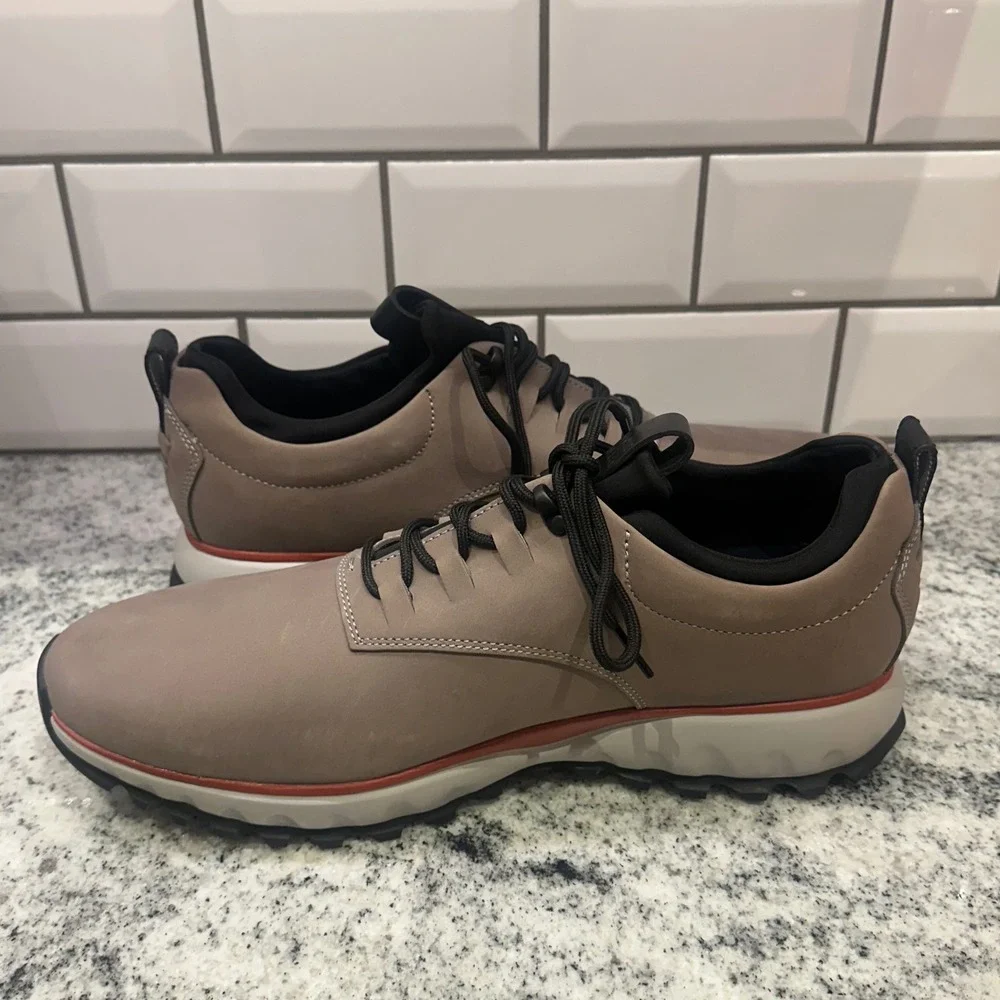 Cole Haan GrandExplore Waterproof Golf Shoes Mens 10.5‎ Tan Leather Lace Up
